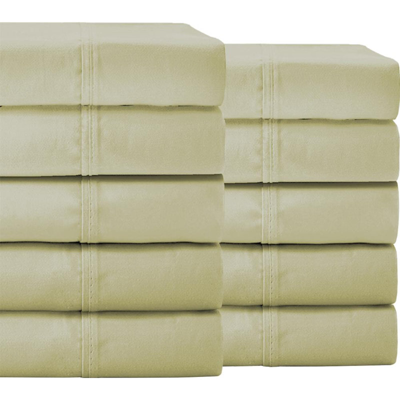 Ensemble de draps doubles , Émeraude, Ensemble de draps pour lit double + 10 draps-houss