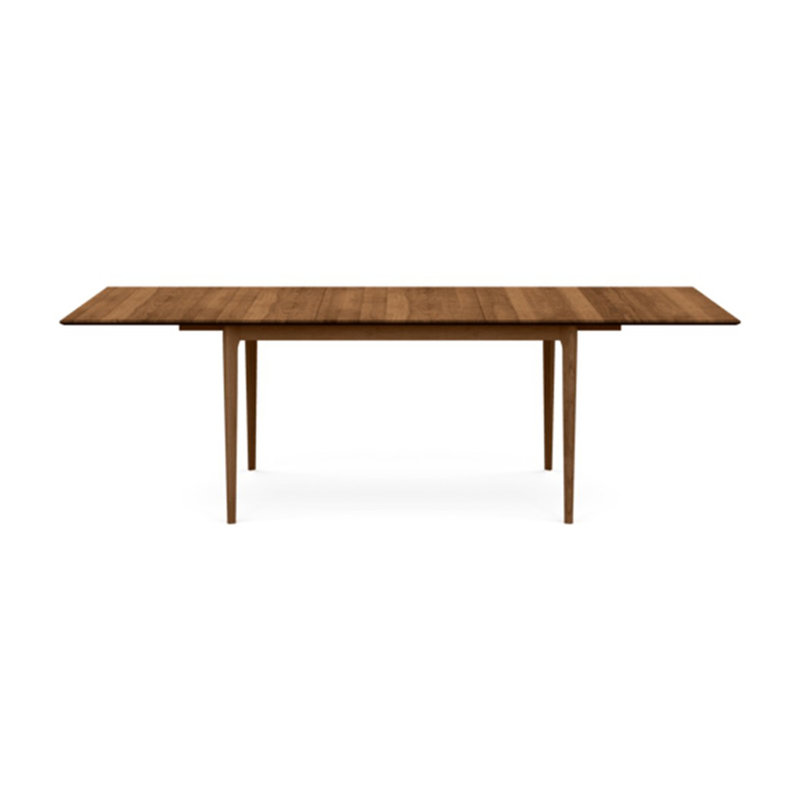 Table à rallonge à quatre pieds Sarah, L 42 po x L 96 po, Cerise brune