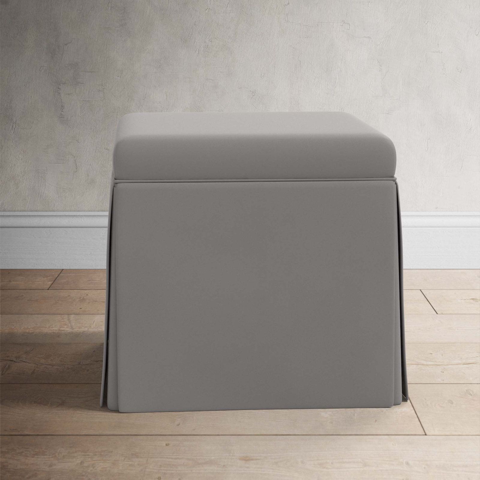 Bash 20" Ottoman, Classic Cocoa Performance Velvet