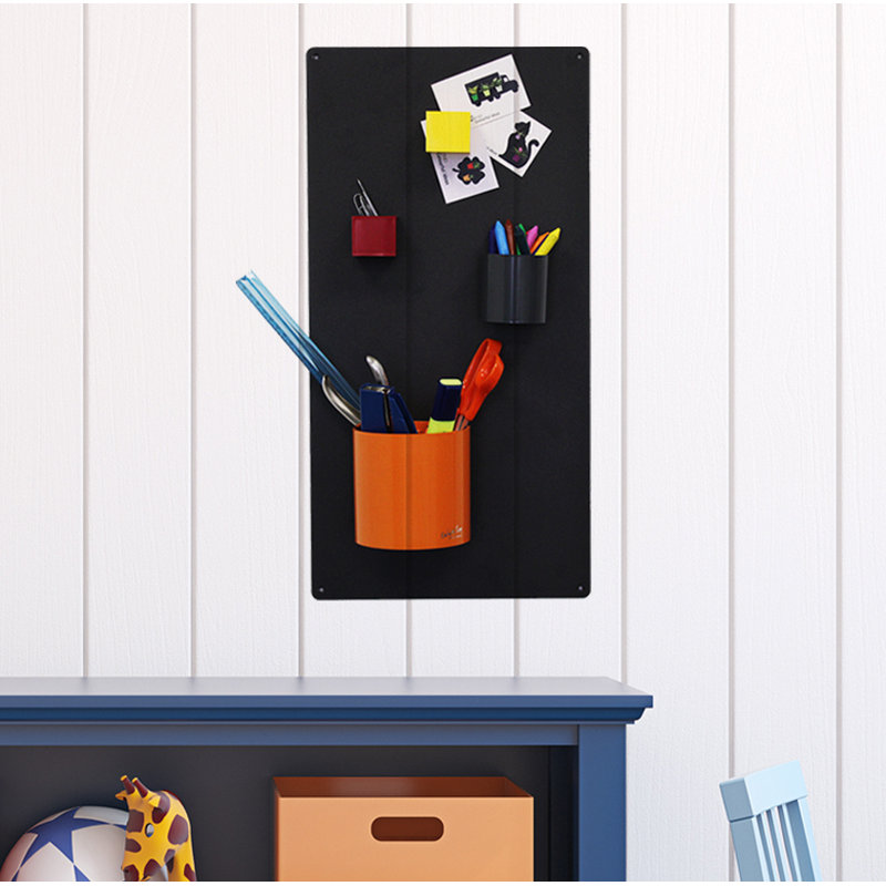 Magnetic Metal Magnetic, 24cm H x 9cm W x 0.12cm D, Black