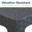 Table d'appoint de patio contemporaine en plastique pour l'extérieur-490416427