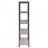 Grey Driftwood 4-shelf Bookcase
