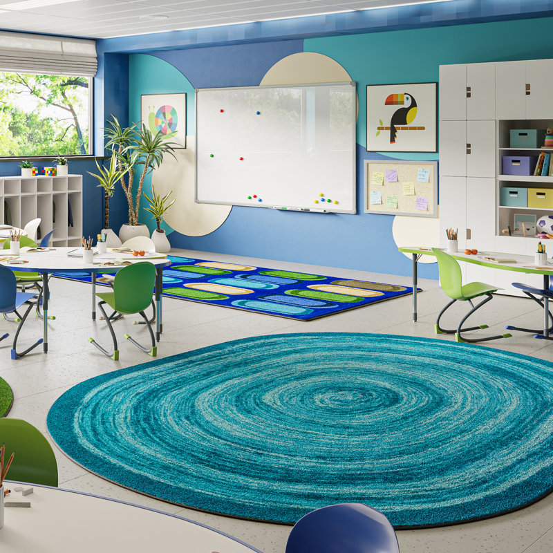 Tapis Feeling Fun par Joy Carpets, Ovale 5 pi 4 po x 7 pi 8 po