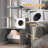 Cat Tree with Litter Box Enclosure