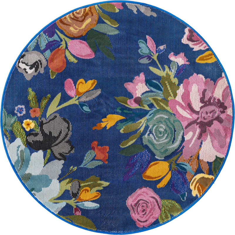 Floral Indoor Rug, Rectangle 7'10" x 10'