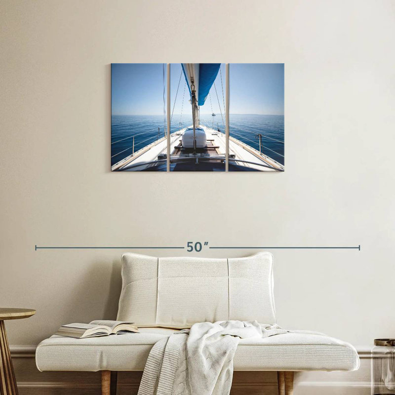 Mehar View Aboard A Yacht, 20" H x 33" W