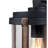 Textured Black Seeded Outdoor Wall Lantern-76393261