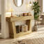 Console rétro vintage, table d'entrée longue avec tablette de rangement pour le couloir et le salon-733804131