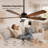 60-Inch Solid Wood Ceiling Fan with Light