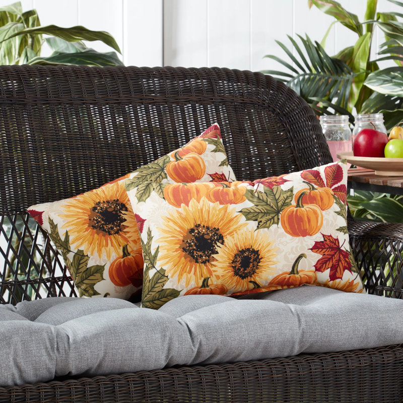 Henrich Indoor/Outdoor Striped Lumbar Pillow, Marisol