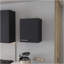Armoire murale So-Hi en mélamine avec une porte, noir-1101922350