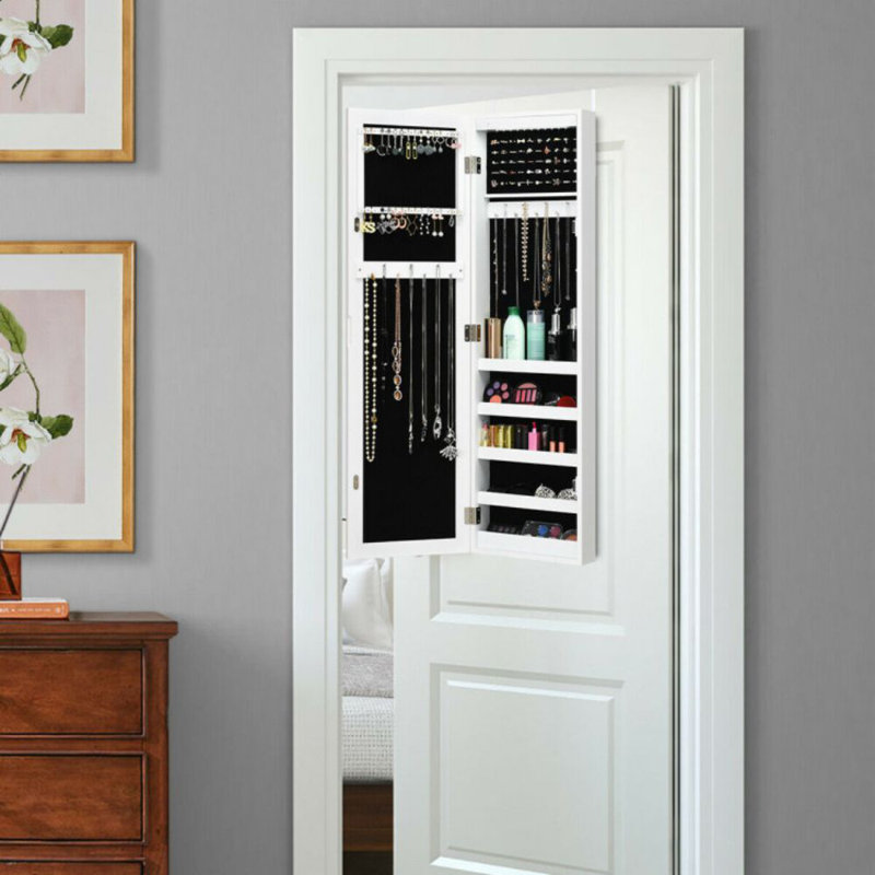 Armoire à bijoux avec miroir