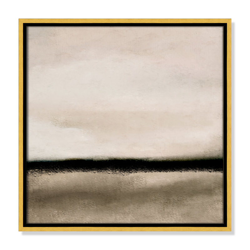 «Dusk III», reproduction carrée par Kimberly Allen, Toile avec cadre flottant or, Pas de tapis