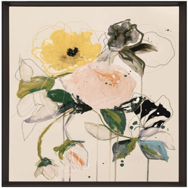 Illustration de papillon 31,25 x 41,25 roses