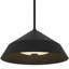 Luminaire suspendu à DEL noir de 14 pouces de diamètre intégré-1145742672