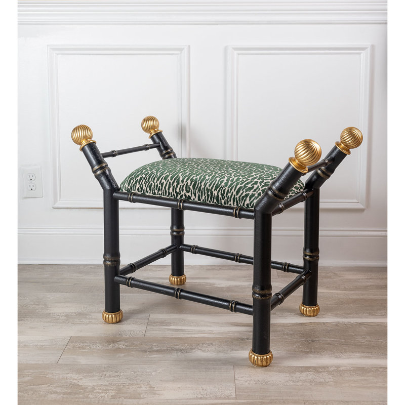 Boca Upholstered Entryway Bench, Black