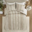 Ensembles de literie en coton de qualité supérieure à grand lit, style bohème rayé pour la maison