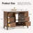 Abramowitz 48" Brown Freestanding Single Sink Bathroom Vanity With Engineered Stone Top-539622786