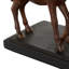 Sculpture Cole and Grey en céramique maman et bébé cheval avec base rectangulaire noire
