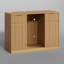 Armoire de réfrigérateur de 53,1 po de largeur avec rangement pour bouteilles de vin, armoire à café et buffet-1999965514