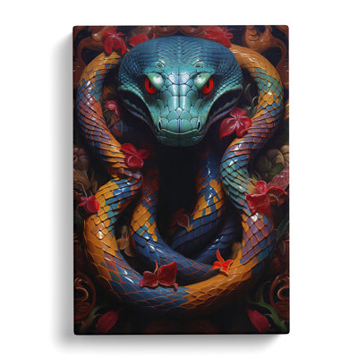 Snake Informel - Wrapped Canvas