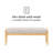 Doucet 48" Wide Solid Wood Upholstered Bench