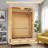 Simple & Portable Non-Woven Fabric Wardrobe, 67 Inches Tall, with Hanging Space for Coats and Bags, Sturdy & Easy to Assemble, Includes 3 Storage Drawers, Ideal for Rentals, Dorms, Bedrooms-1357931942