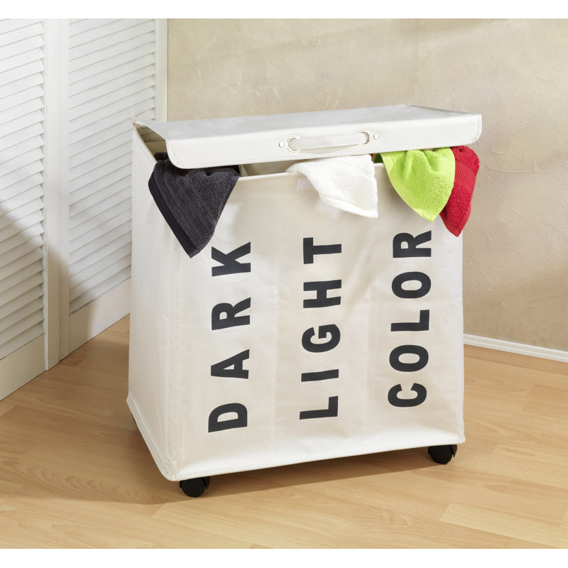Plastic Laundry Sorter, Beige