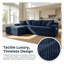 Canapé modulaire modulaire, inclinable en tissu de style moderne en L, convient aux salons et aux chambres à coucher, aucun assemblage requis