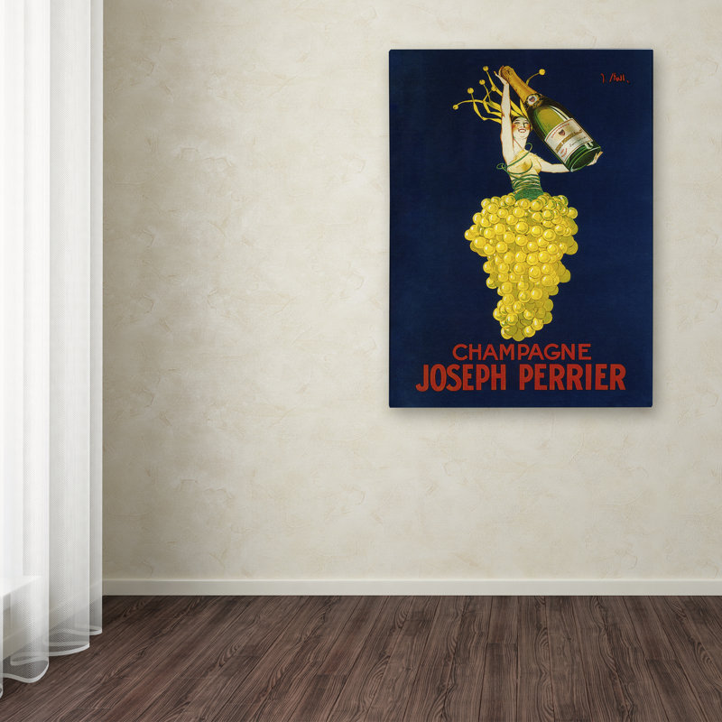 « alcool 4 », affiche rétro sur toile, H 19 po x l 14 po x P 2 po
