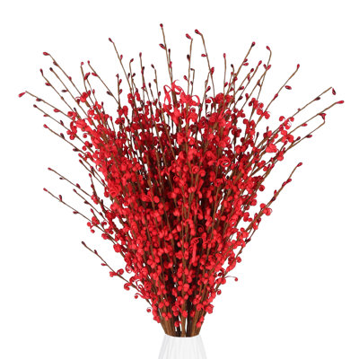 15 Pcs Fleurs Faux Fleurs De Jasmin Chatte Saule Branches Pour Vases De Mariage Bureau À Domicile Cuisine Décoration