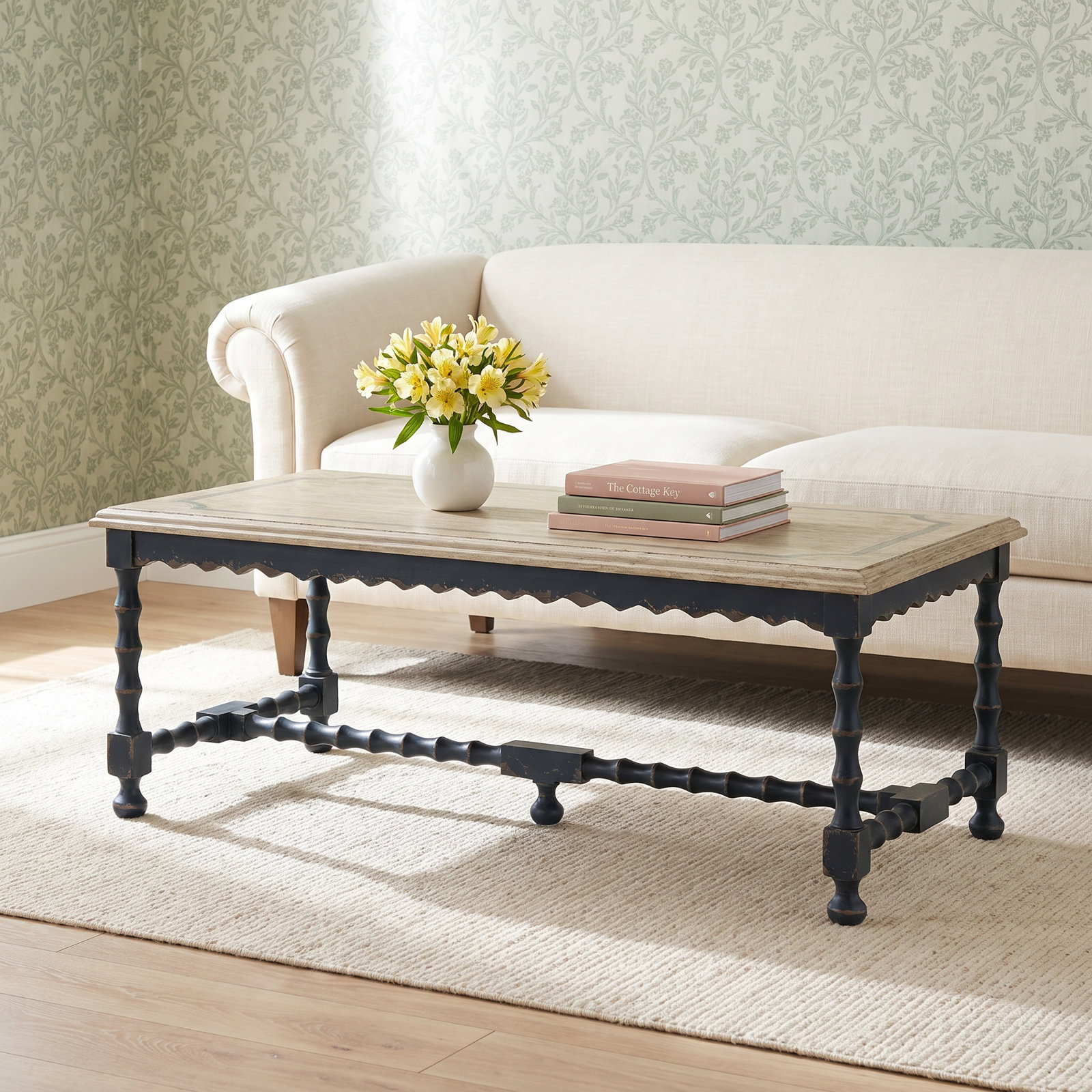 Chamberlain 54" Solid Wood Cocktail Table