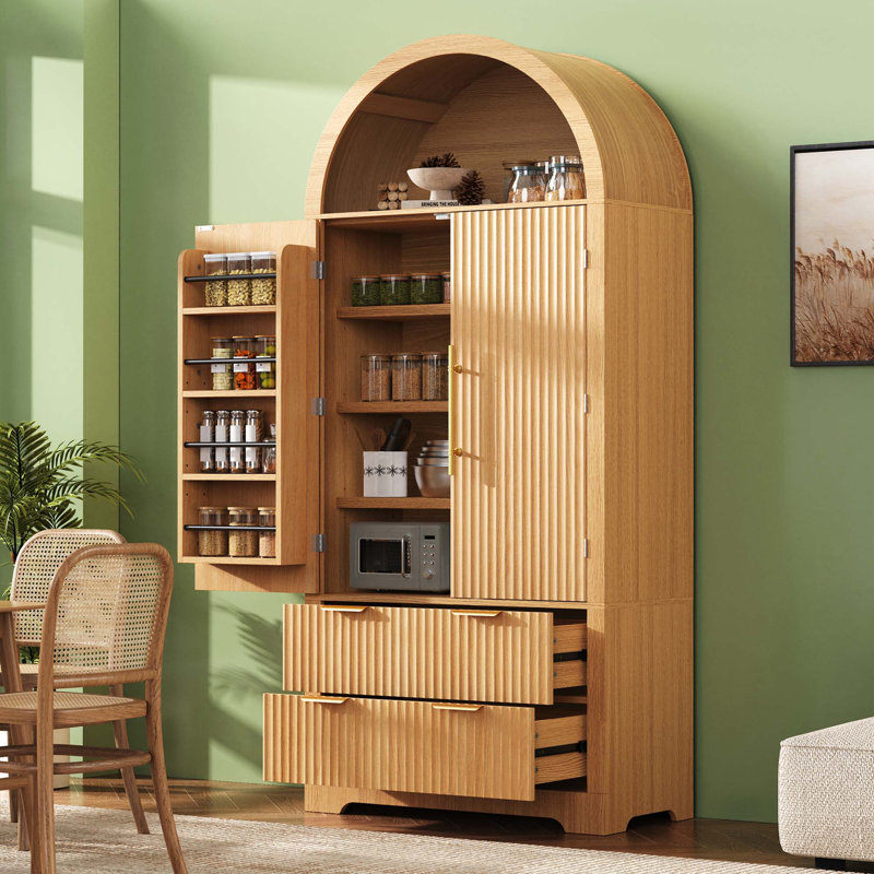 Armoire de rangement Mid-Century, Naturel