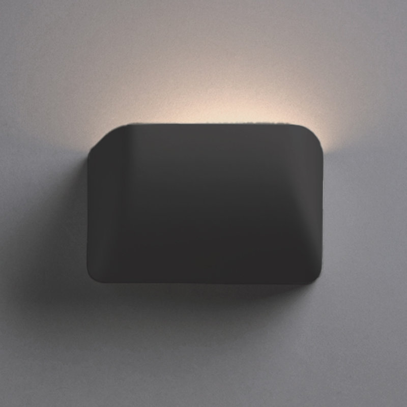 Ambiance - petite cuillère - applique murale - noir mat carbone - GU24 DEL, Yes