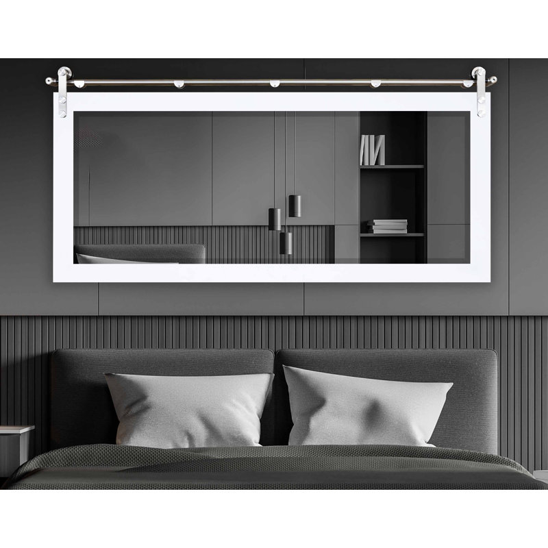 Lynd MDF Flat Wall Mirror, White