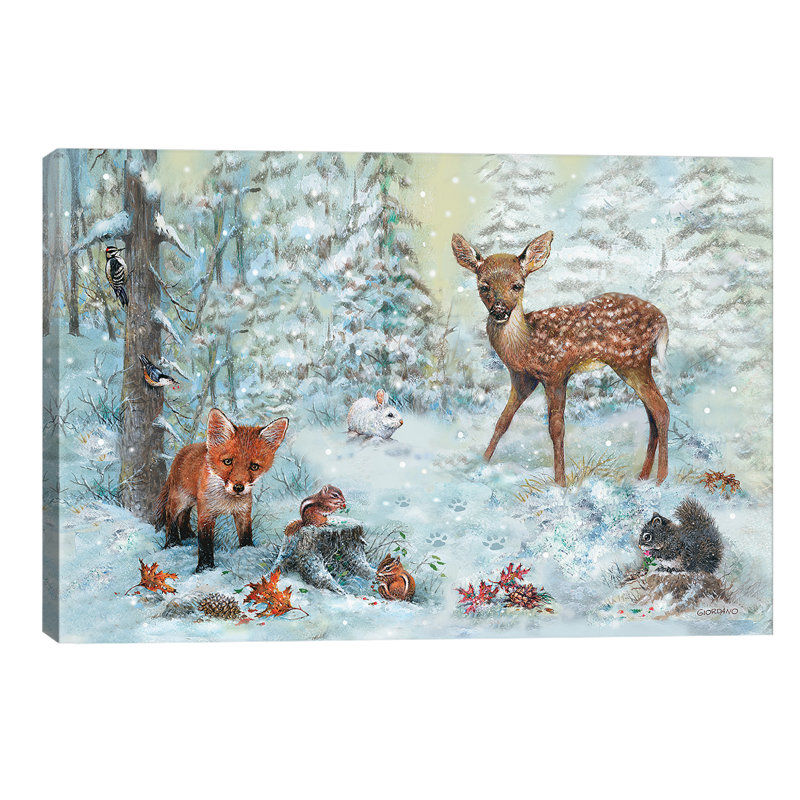 Into The Woods - Wrapped Canvas Painting, 66.04 cm H x 45.72 cm W x 3.175 cm D