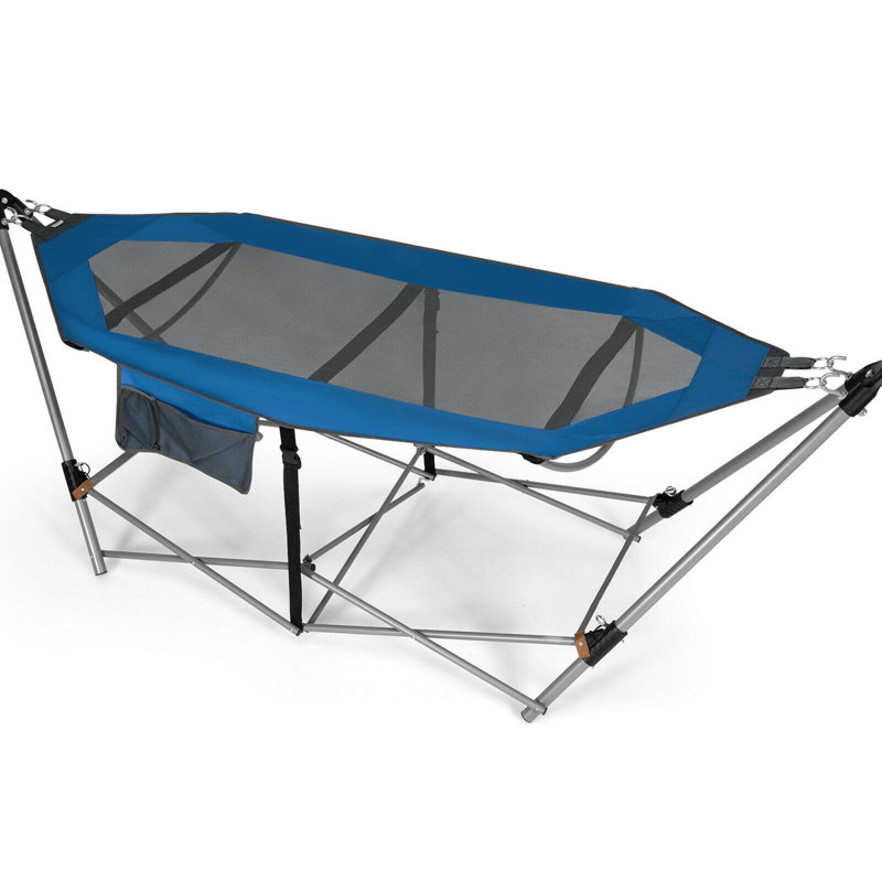Hamac de camping avec support Chrisshanno, Bleu
