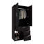 Armoire avec portes doubles, tringle suspendue et tablettes intérieures, garde-robe moderne autoportante-282434806