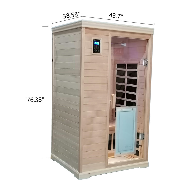 Sauna à infrarouge lointain pour deux personnes à usage familial avec audio Bluetooth
