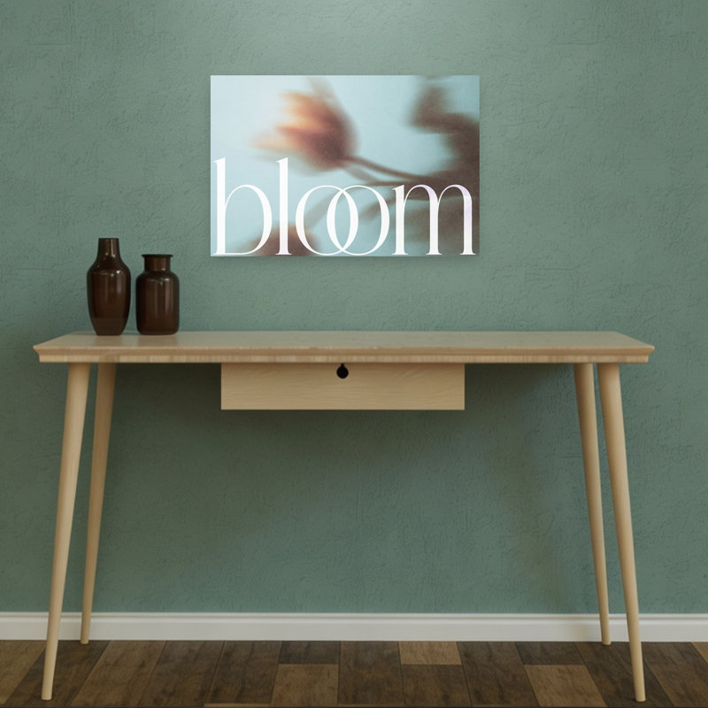 «Dreamy Floral Blur Abstract Delicate Dreamy Flower Nature», reproduction d'art murale, 12" H x 18" W