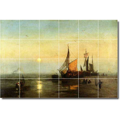 36" x 24" Ceramic Painting Decorative Mural Tile 6" x 6"