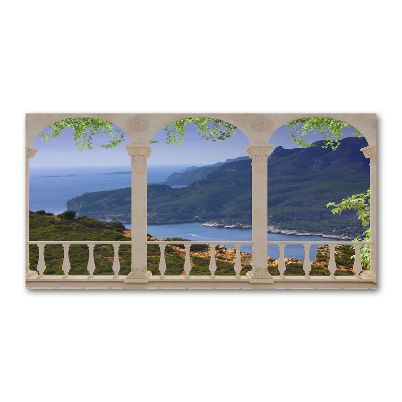 Coreopsis Multicoloured - View Of The Bay - No Frame Print on Glass