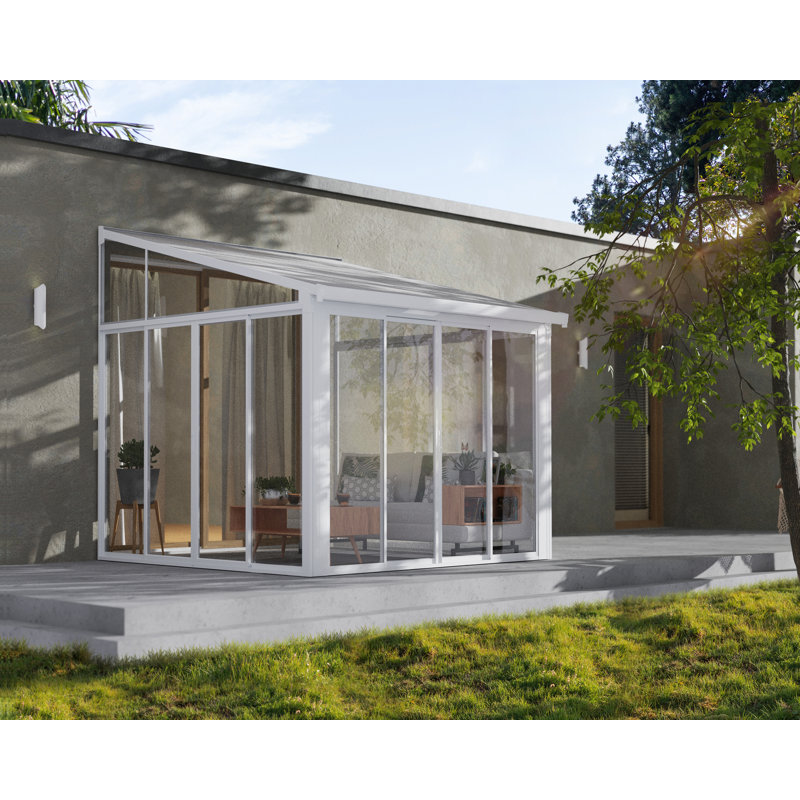 Sanremo 3m x 3.1m Metal Patio Gazebo, White, White