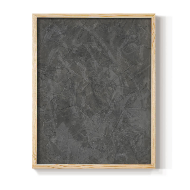 Impression encadrée Dark Intrigue II - bois massif, H 30 po x l 24 po, Encadré naturel