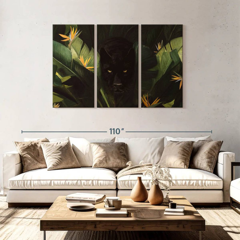 Hello Panther, 48" H x 74" W