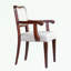Upholstered Dining Armchairs Set of 2 with sturdy legs