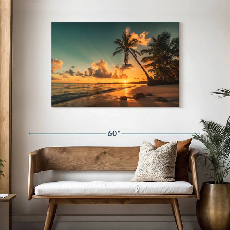Palmier de Pointe Cana, H 30 po x l 45 po