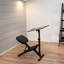 Chaise et bureau à genoux noirs / en bois foncé pour enfants