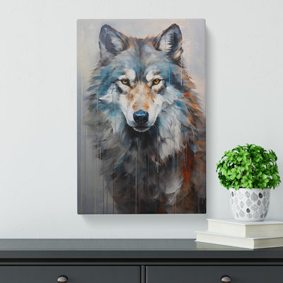 Wolf Contemporary No.2 - Wrapped Canvas