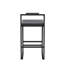 Tabourets de bar rembourrés en velours à hauteur de comptoir pour îlot de cuisine, ensemble de 2 chaises de salle à manger modernes avec repose-pieds-2095518050-2095518055